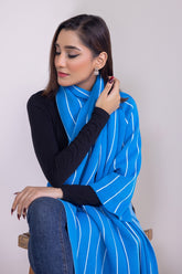 Striped Jacquard Shawl WG-SH-W22-125 A